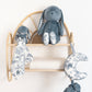 AUGUSTIN THE RABBIT Toile de Jouy Blue Tartine &amp; Chocolate