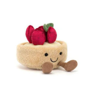 Amuseables Fleurette Strawberry Tart One Size JELLYCAT